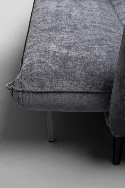 Sofa Rozkładana Do Salonu Szara Nogi Czarne Drewniane 216 Cm*KARE Design Online