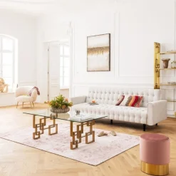 Sofa Rozkładana Milchbar 219 Cm Beżowa*KARE Design Outlet