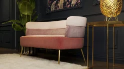 Sofa Sandwich 125 Cm Jasnoróżowa*KARE Design Clearance