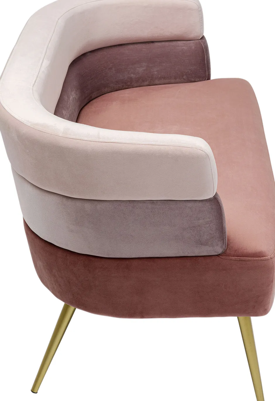 Sofa Sandwich 125 Cm Jasnoróżowa*KARE Design Clearance