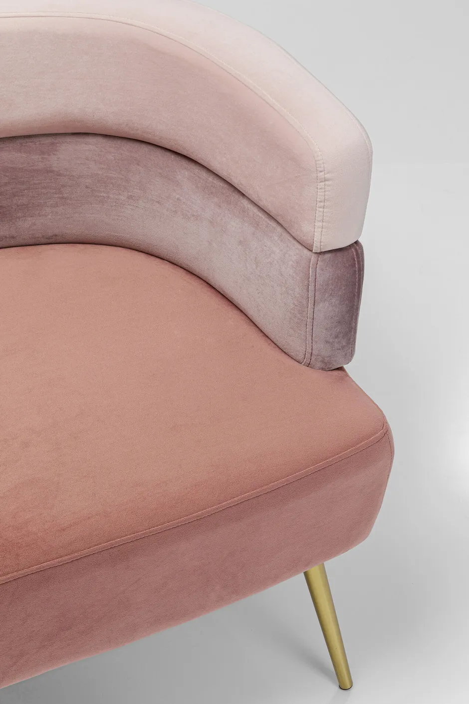 Sofa Sandwich 125 Cm Jasnoróżowa*KARE Design Clearance