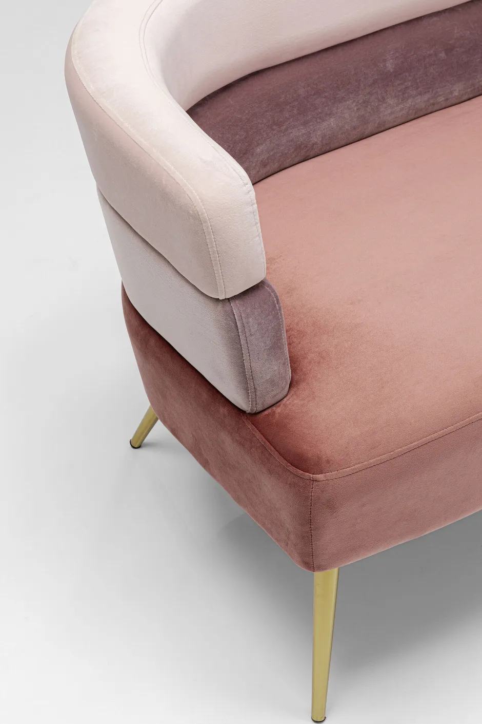 Sofa Sandwich 125 Cm Jasnoróżowa*KARE Design Clearance