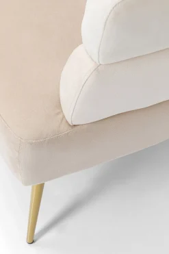 Sofa Sandwich 2 Os. 125 Cm Kremowo-beżowa*KARE Design