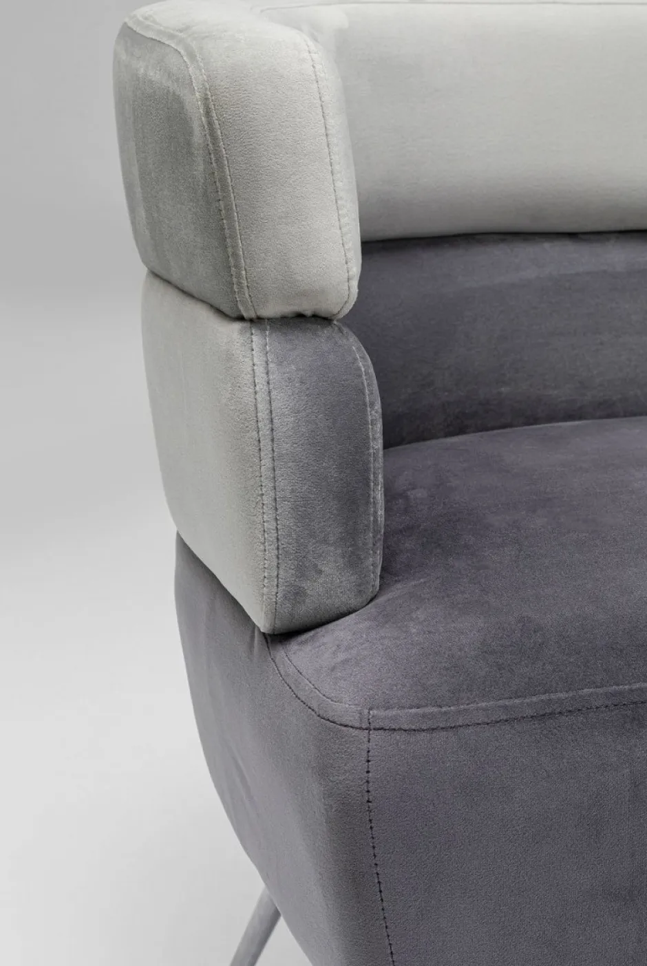 Sofa Sandwich 2 Os. 125 Cm Szara*KARE Design Outlet