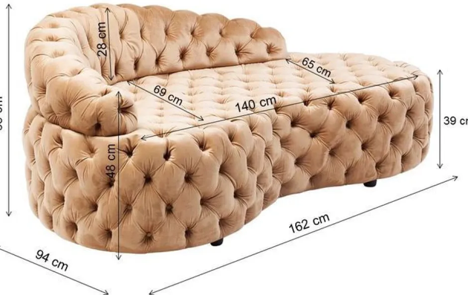 Sofa Santa Barbara 162x65 Cm Beżowa*KARE Design Hot