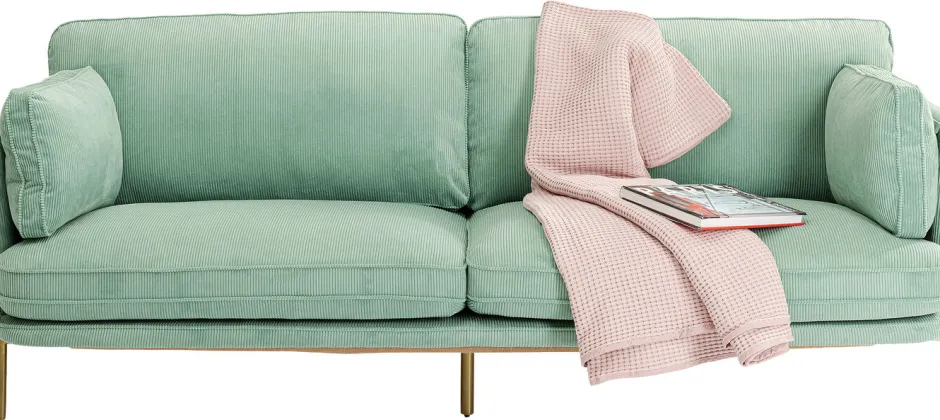 Sofa Shirly 3 Os. 221 Cm Miętowa*KARE Design Discount