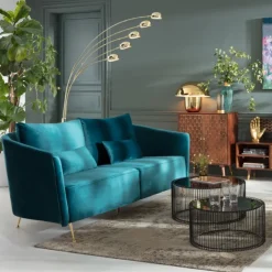 Sofa Vegas Forever 232x90 Cm Turkusowa*KARE Design Sale