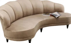 Sofa Welurowa 3-osobowa 233 Cm Beżowa*KARE Design Best