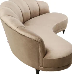 Sofa Welurowa 3-osobowa 233 Cm Beżowa*KARE Design Best