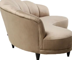 Sofa Welurowa 3-osobowa 233 Cm Beżowa*KARE Design Best