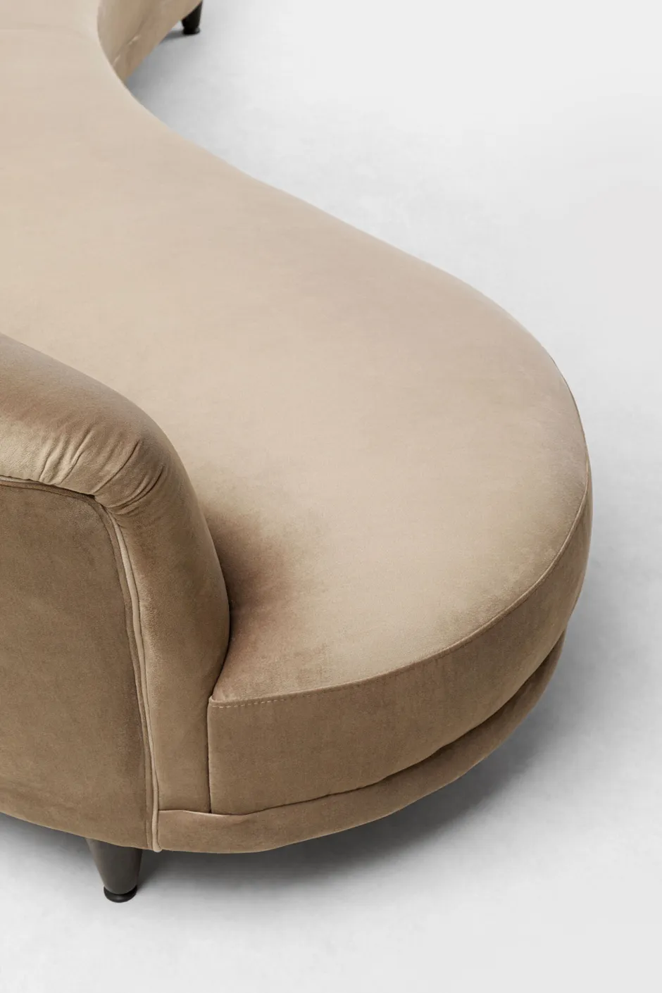Sofa Welurowa 3-osobowa 233 Cm Beżowa*KARE Design Best