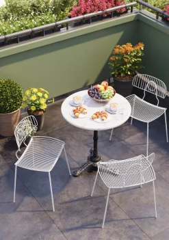 Stół Barowy Round ∅60 Cm Biały*KARE Design Best