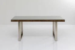 Stół Conley 180x90 Cm Brązowy Nogi Chromowane*KARE Design Discount