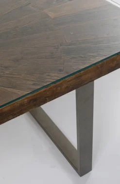 Stół Conley 180x90 Cm Brązowy Nogi Stalowe*KARE Design New