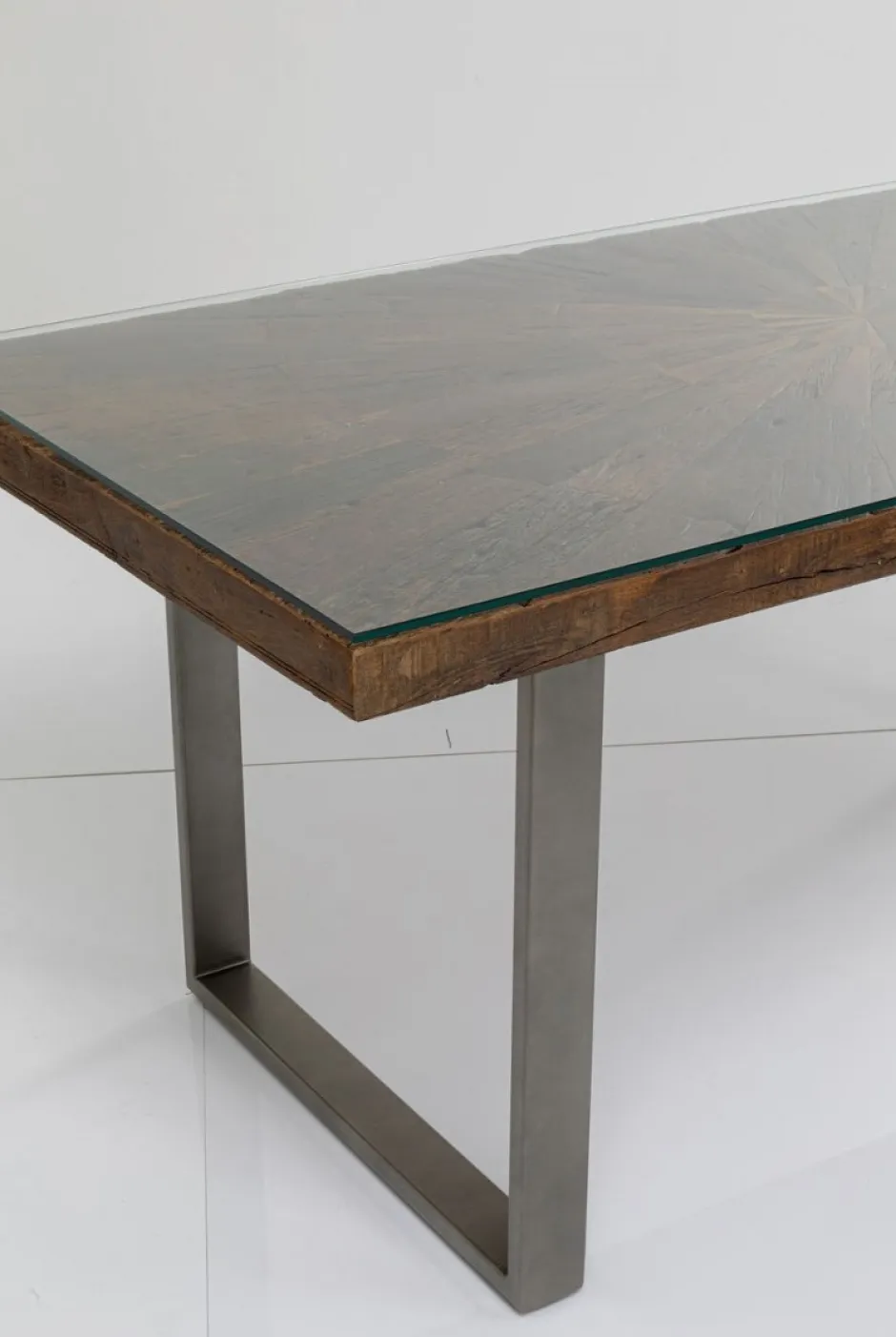 Stół Conley 180x90 Cm Brązowy Nogi Stalowe*KARE Design New