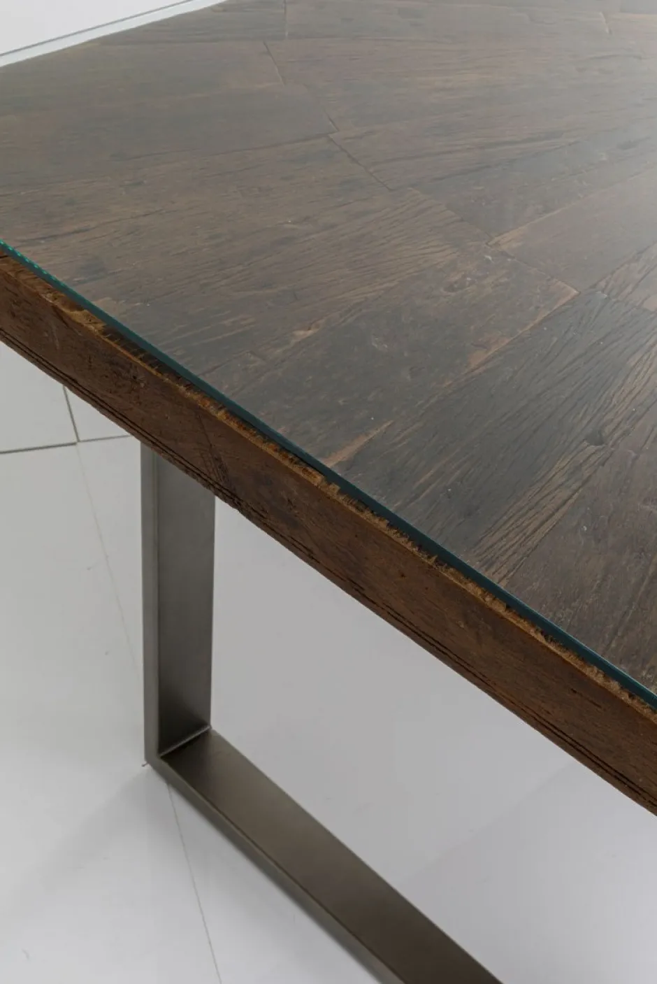 Stół Conley 180x90 Cm Brązowy Nogi Stalowe*KARE Design New