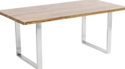 Stół Jackie 160x80 Cm Dąb - Nogi Chromowe*KARE Design Clearance