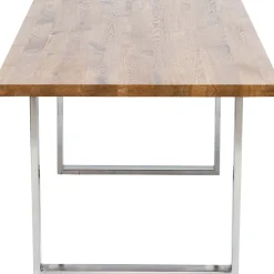 Stół Jackie 160x80 Cm Dąb - Nogi Chromowe*KARE Design Clearance