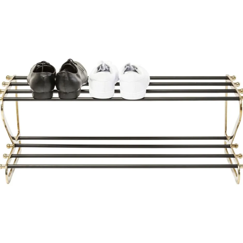 Stojak Na Buty Walk 84x34 Cm Czarno-złoty*KARE Design Hot