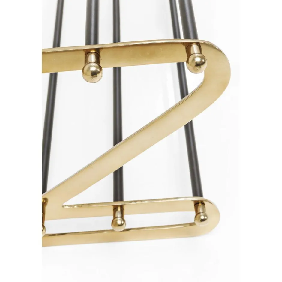 Stojak Na Buty Walk 84x34 Cm Czarno-złoty*KARE Design Hot