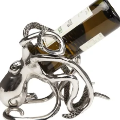 Stojak Na Wino Octopus 17x24 Cm Srebrny*KARE Design Best