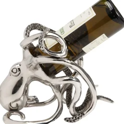 Stojak Na Wino Octopus 17x24 Cm Srebrny*KARE Design Best
