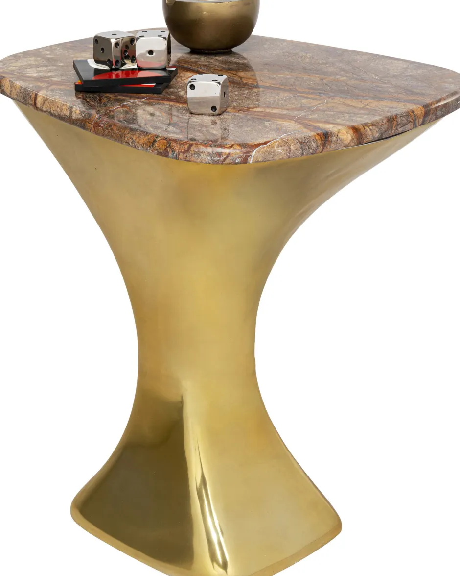 Stolik Alerio 45x55 Cm - Blat Marmur*KARE Design Sale