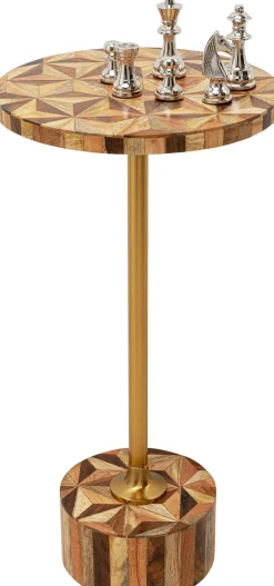 Stolik Domero Geo Ø25xH50 Cm Brązowo-naturalny*KARE Design Discount