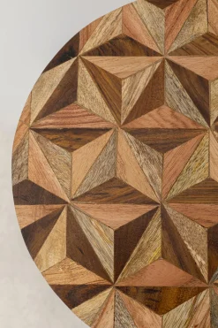 Stolik Domero Geo Ø25xH50 Cm Brązowo-naturalny*KARE Design Discount