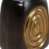 Stolik Drum 41x31 Cm Aluminium Czarno-złoty*KARE Design Hot