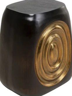 Stolik Drum 41x31 Cm Aluminium Czarno-złoty*KARE Design Hot