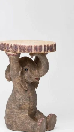 Stolik Elephant ∅36 Cm Brązowy*KARE Design