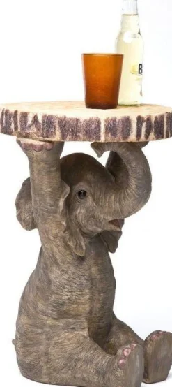Stolik Elephant ∅36 Cm Brązowy*KARE Design