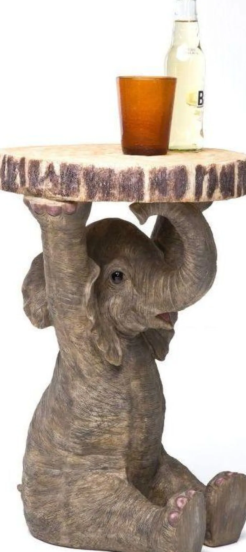 Stolik Elephant ∅36 Cm Brązowy*KARE Design