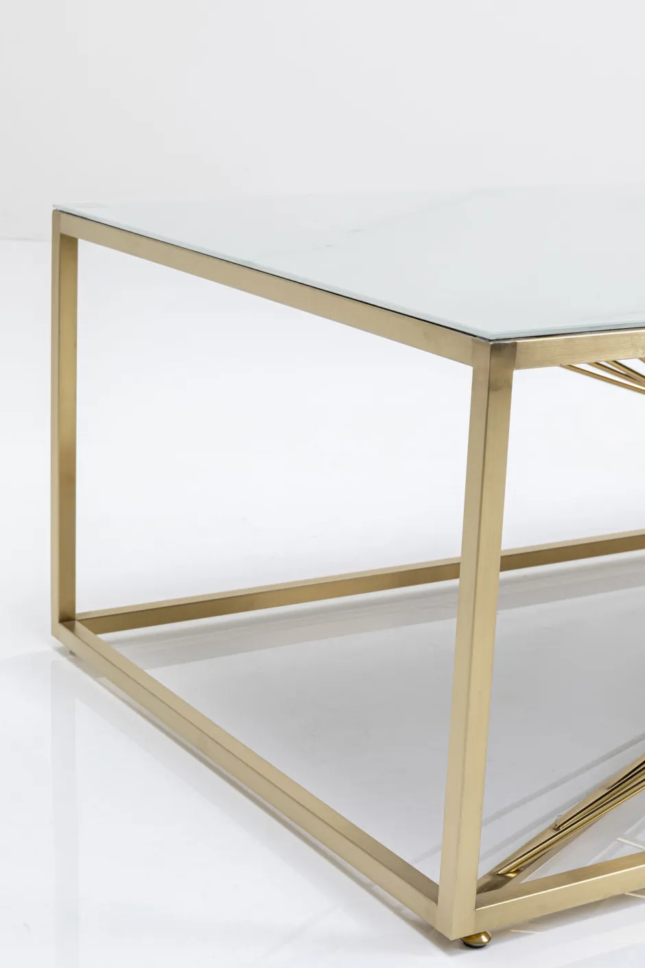 Stolik Kawowy Art Marble 140x70 Cm Blat Szklany*KARE Design Sale