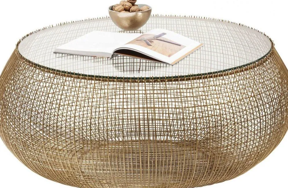 Stolik Kawowy Cesta Ø105 Cm Złoty*KARE Design New
