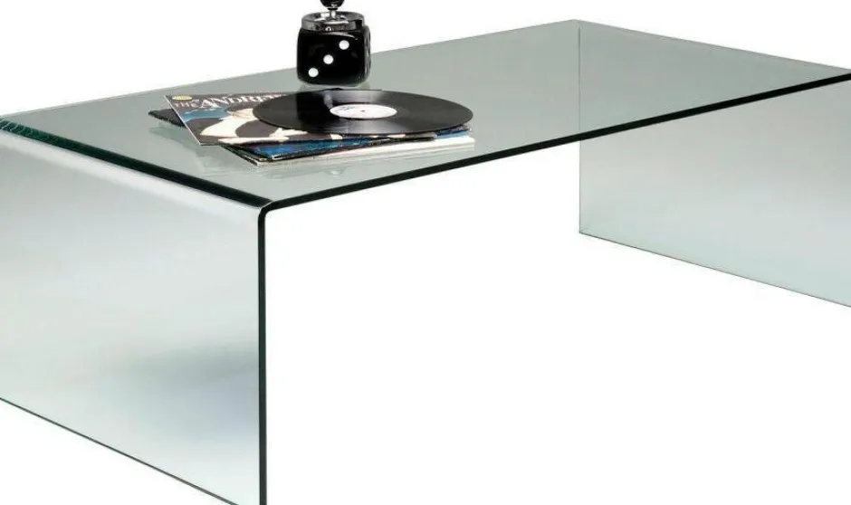 Stolik Kawowy Clear Club 120x60 Cm Ciemnoszary Transparentny*KARE Design Discount