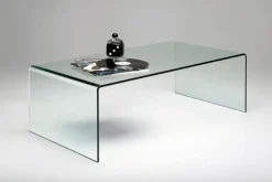 Stolik Kawowy Clear Club 120x60 Cm Ciemnoszary Transparentny*KARE Design Discount