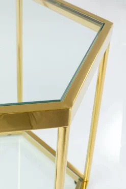 Stolik Kawowy Comb 55x48 Cm Złoty*KARE Design