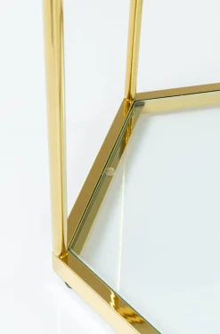 Stolik Kawowy Comb 55x55 Cm Złoty*KARE Design Discount