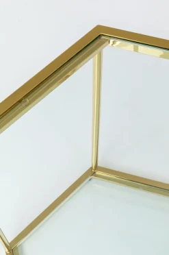 Stolik Kawowy Comb 55x55 Cm Złoty*KARE Design Discount