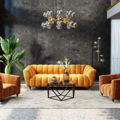 Stolik Kawowy Cristallo 80x80 Cm Czarny - Blat Szklany*KARE Design Sale