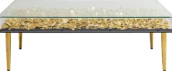Stolik Kawowy Gold Flowers 120x60 Cm*KARE Design Clearance