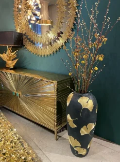Stolik Kawowy Gold Flowers 120x60 Cm*KARE Design Clearance