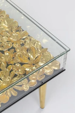 Stolik Kawowy Gold Flowers 120x60 Cm*KARE Design Clearance