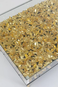 Stolik Kawowy Gold Flowers 120x60 Cm*KARE Design Clearance
