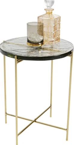 Stolik Kawowy Ice Ø40xH50 Cm Blat Szklany*KARE Design Sale