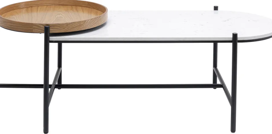 Stolik Kawowy Layered 128x55 Cm - Blat Marmur*KARE Design Discount