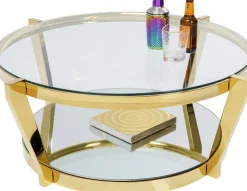 Stolik Kawowy Monocolo ∅90 Cm Złoty*KARE Design Hot