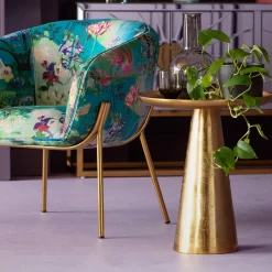 Stolik Kawowy Plateau Uno Ø45 Cm Mosiężny*KARE Design Sale